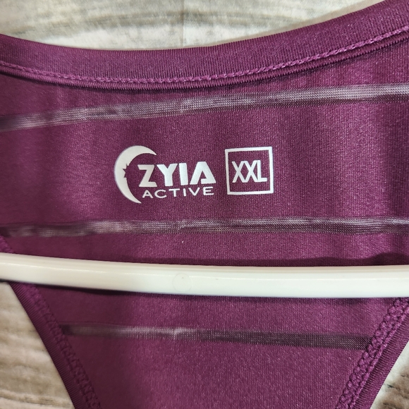 Zyia active sheer stripe racerback tank size XXL - Picture 2 of 6